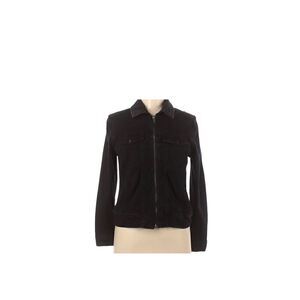 Chambrai black Athleisure zip front jacket